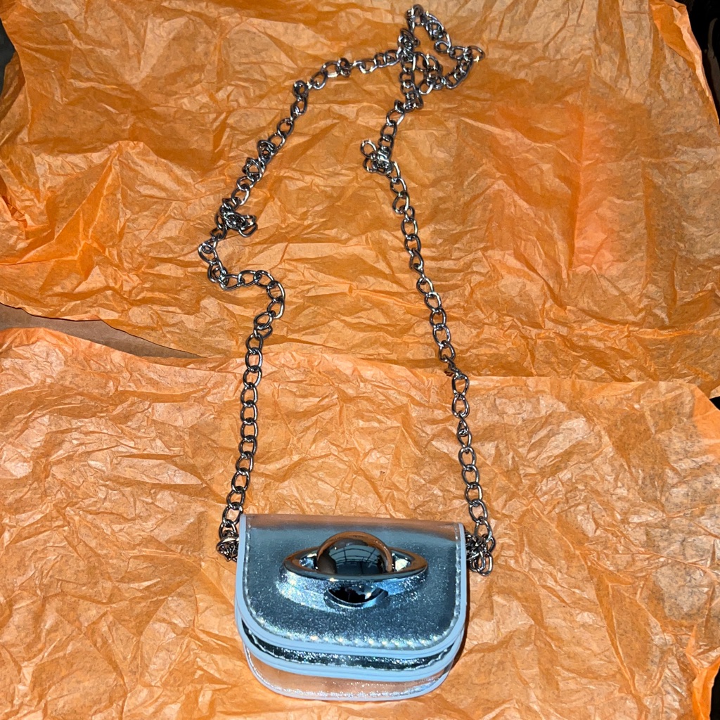 Silver Chain Mini Ipod Bag